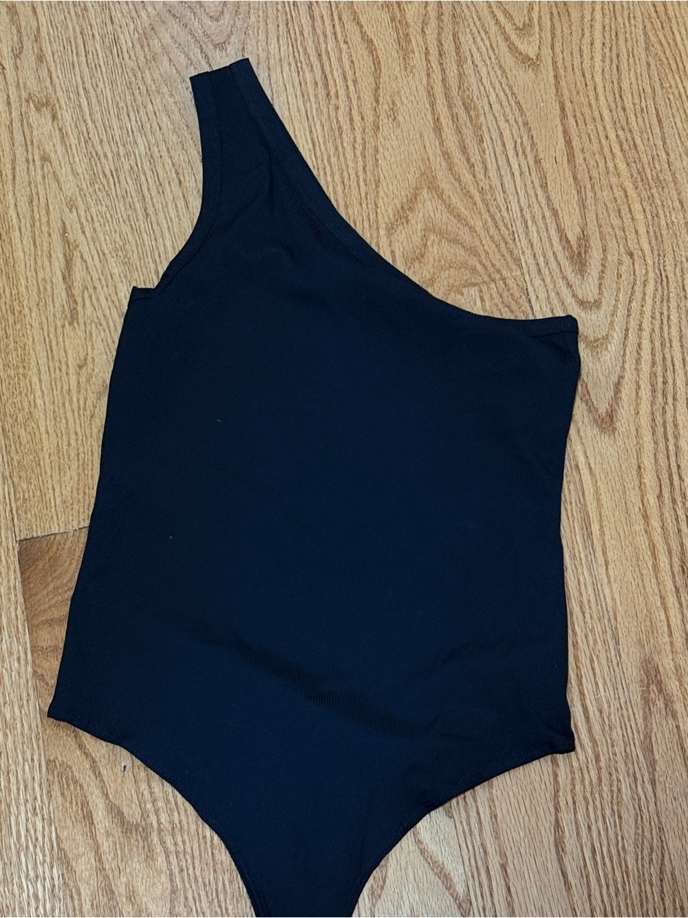 SPANX Black One-Shoulder Bodysuit